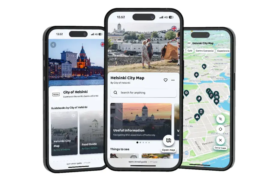 Helsingin digitaalinen kartta.