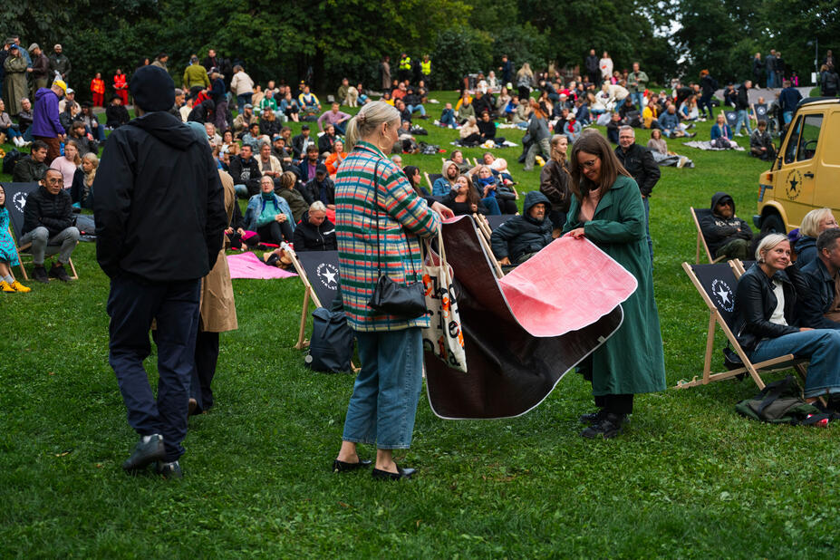 People in the park.