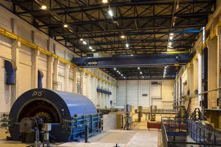 The turbine hall.