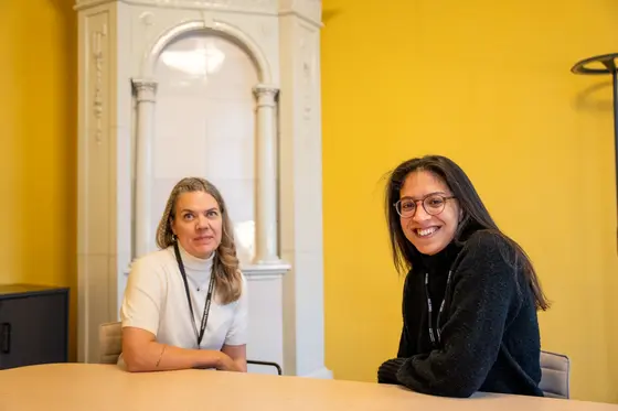 Tanja Kallio och Monira Khalid-Yousif.