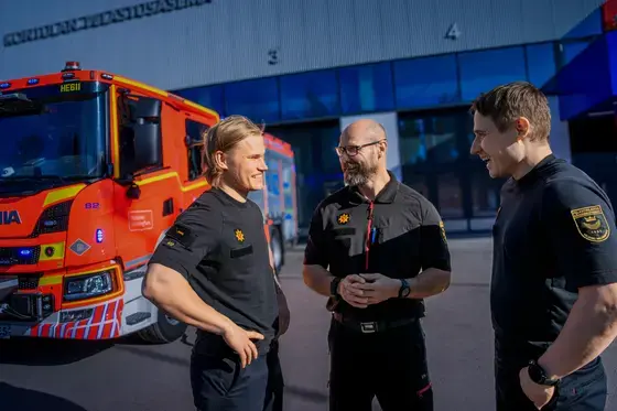 Väinö, Kimmo and Sami.