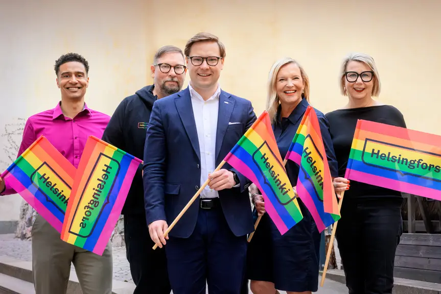 Shawn Huff, Paavo Arhinmäki, Daniel Sazonov, Maarit Vierunen ja Johanna Laisaari.