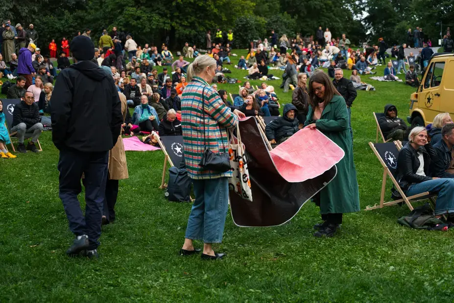 People in the park.