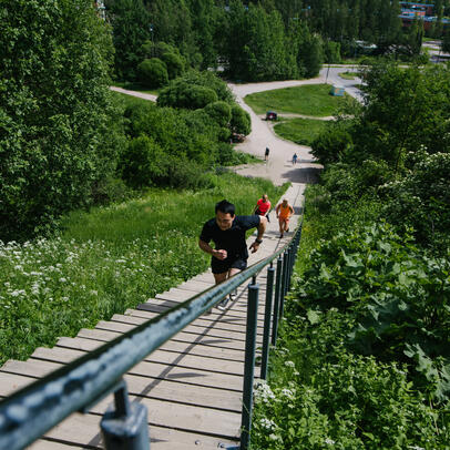 Fitness stairs in Malminkartano.