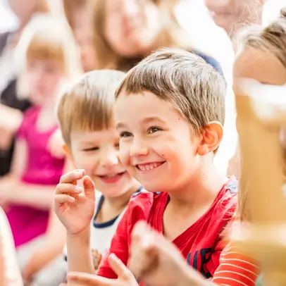 Happy preschoolers
