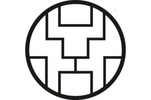 Kallion lukion logo musta valk pohjalla