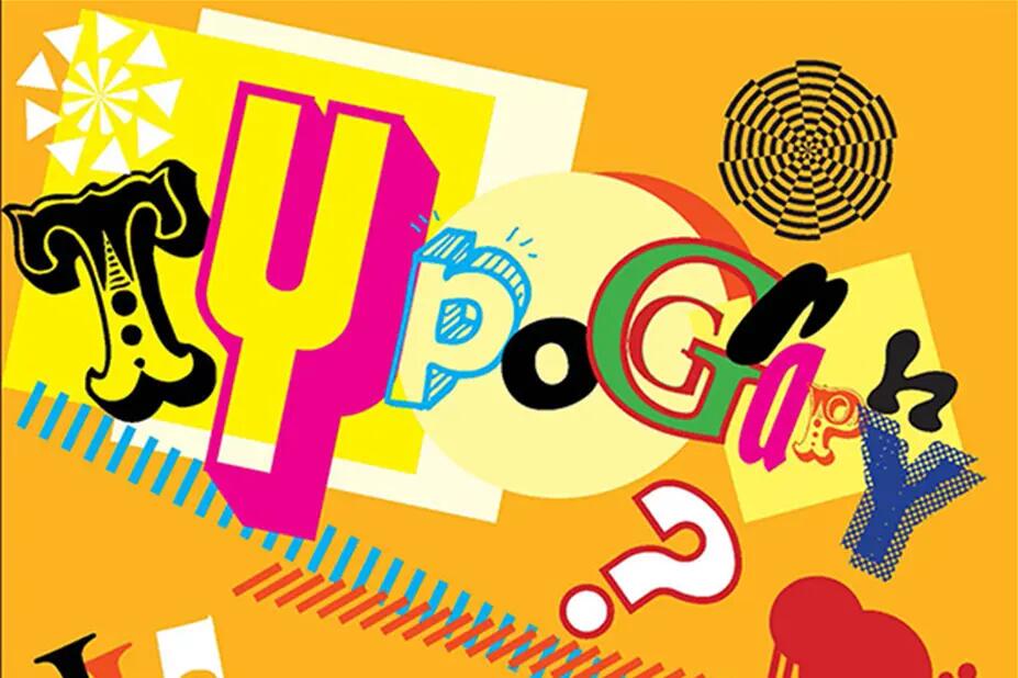 Typografisesti muotoiltuja kirjaimia