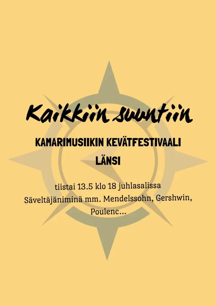 KamarimusiikinKevätfestivaali 2025 Länsi