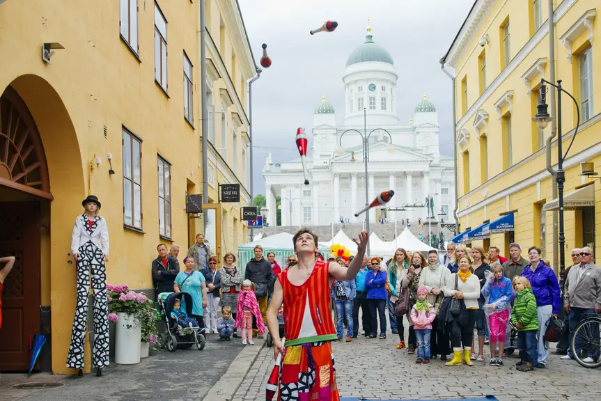 Kuvituskuva, Helsinki-päivän ohjelmaa.