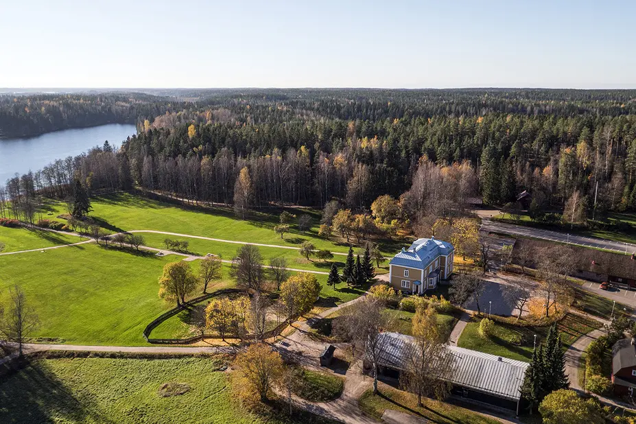 Ilmakuva Luukin ulkoilualueesta.