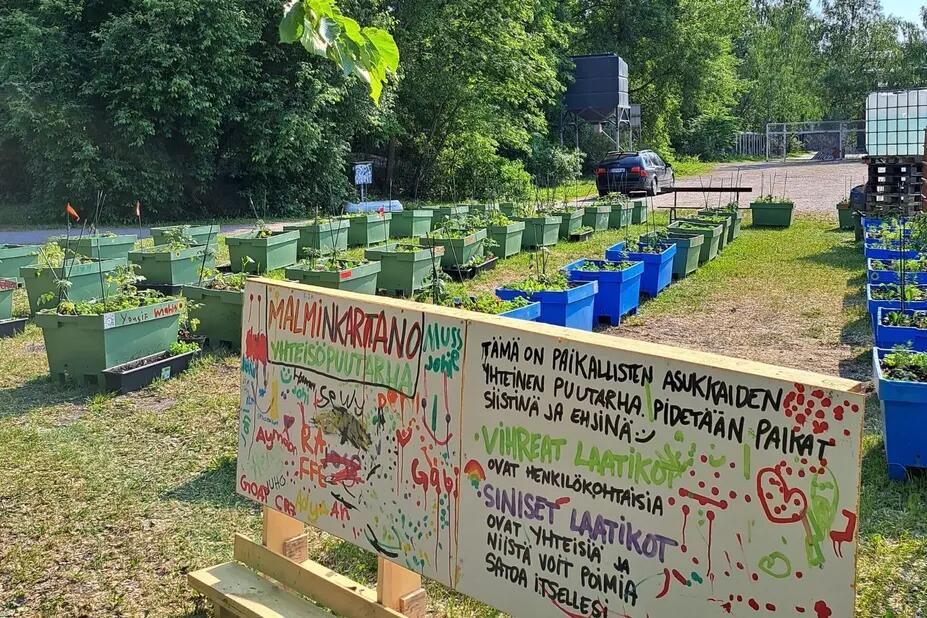 Kaupunkiviljelypalsta Malminkartanossa