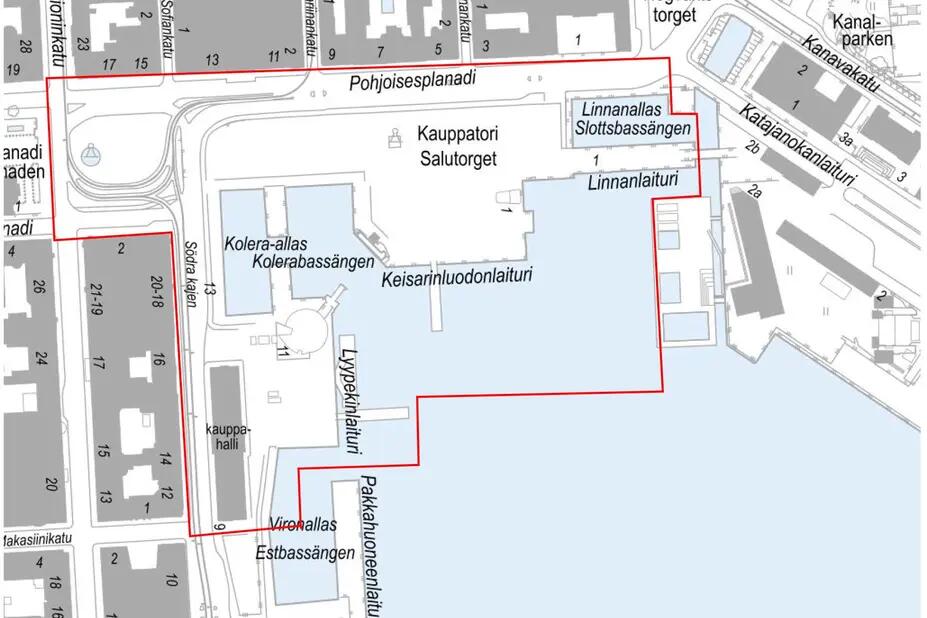Karttakuva suunnittelualueesta