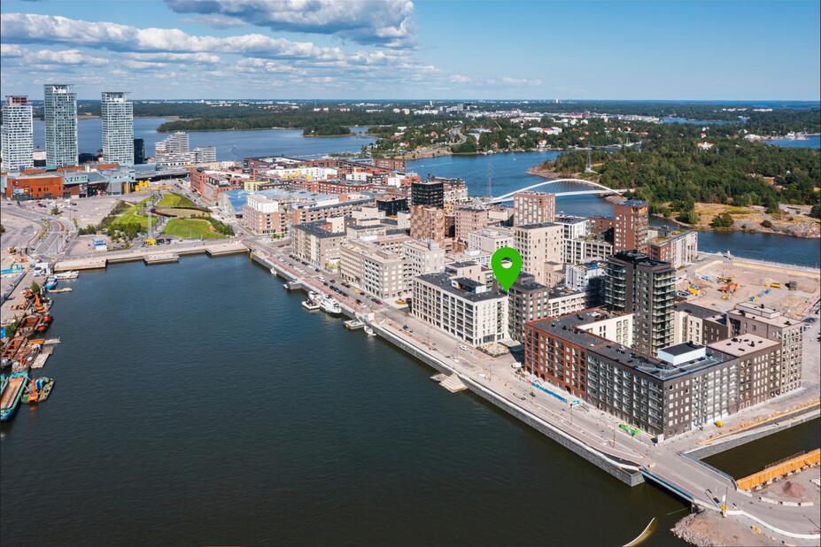 SunZEB-energiatehokkuus kortteli, Kalasatama.