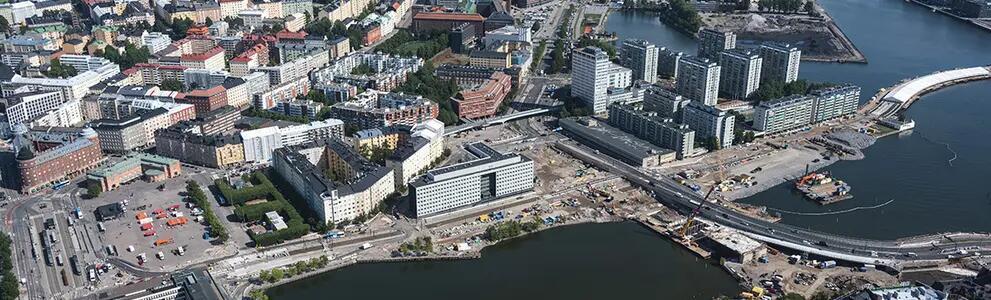 Ilmakuva Hakaniemenrannasta