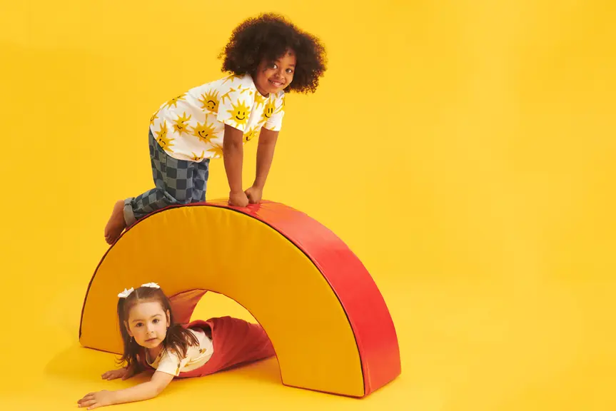 Two kids playing